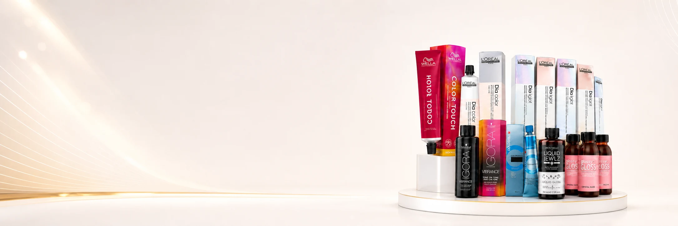 Professional semi-permanent hair colour products