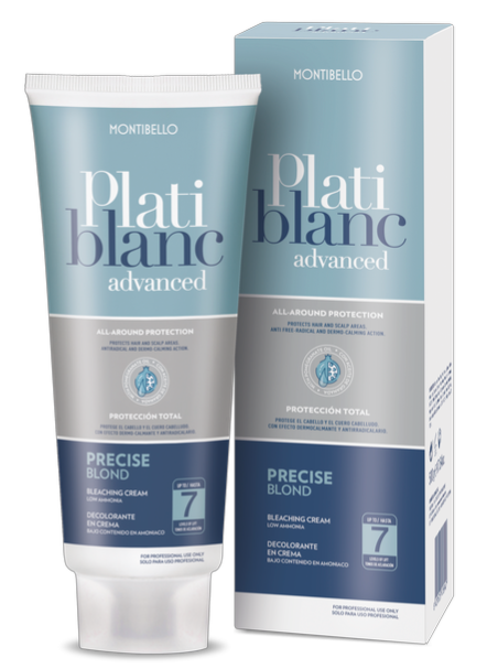 MONTIBELLO PLATI BLANC PRECISE BLOND 7 LEVEL CREAM - 500g Tube