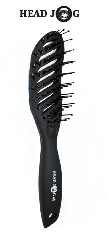 HEAD JOG 45 VENT BRUSH - BLACK
