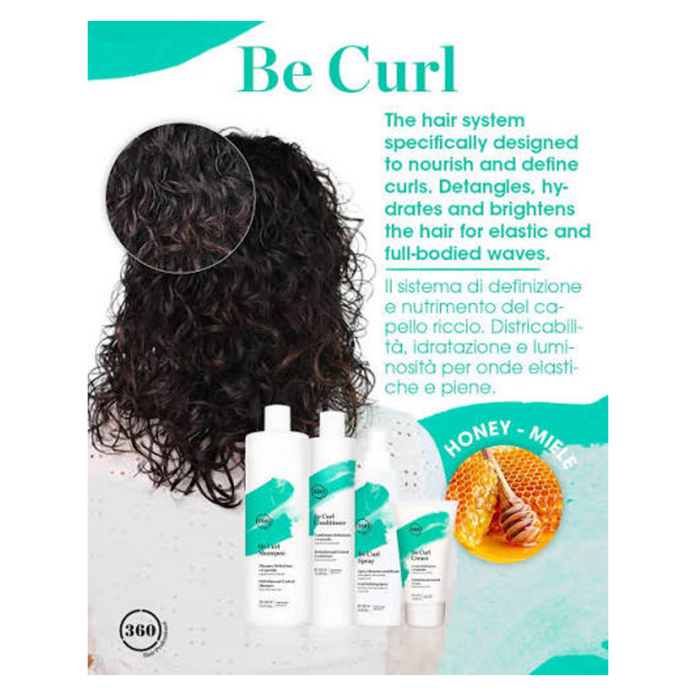 360 BE CURL SHAMPOO 1000ML - Image 2