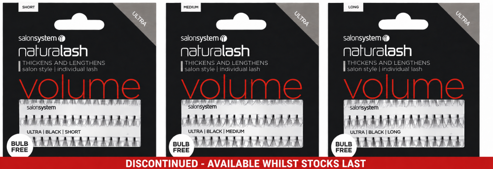 SALON SYSTEM NATURALASH INDIVIDUAL FLARE LASHES ? ULTRA BULB FREE