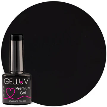 GELLUV GEL POLISH - JET BLACK - 8ml