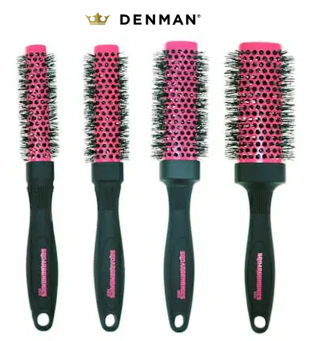 DENMAN SQUARGONOMICS SQUARE HOT STYLING BRUSH PINK