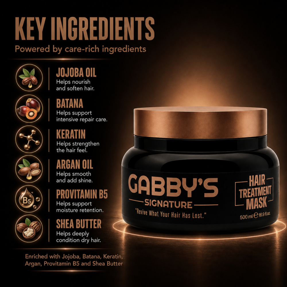 GABBYS SIGNATURE 12 IN 1 HAIR TREATMENT MASK 500ML - Image 5