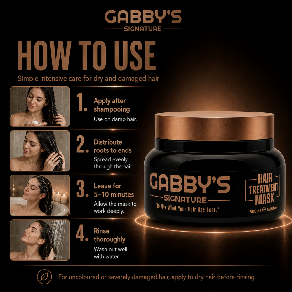 GABBYS SIGNATURE 12 IN 1 HAIR TREATMENT MASK 500ML - Image 7
