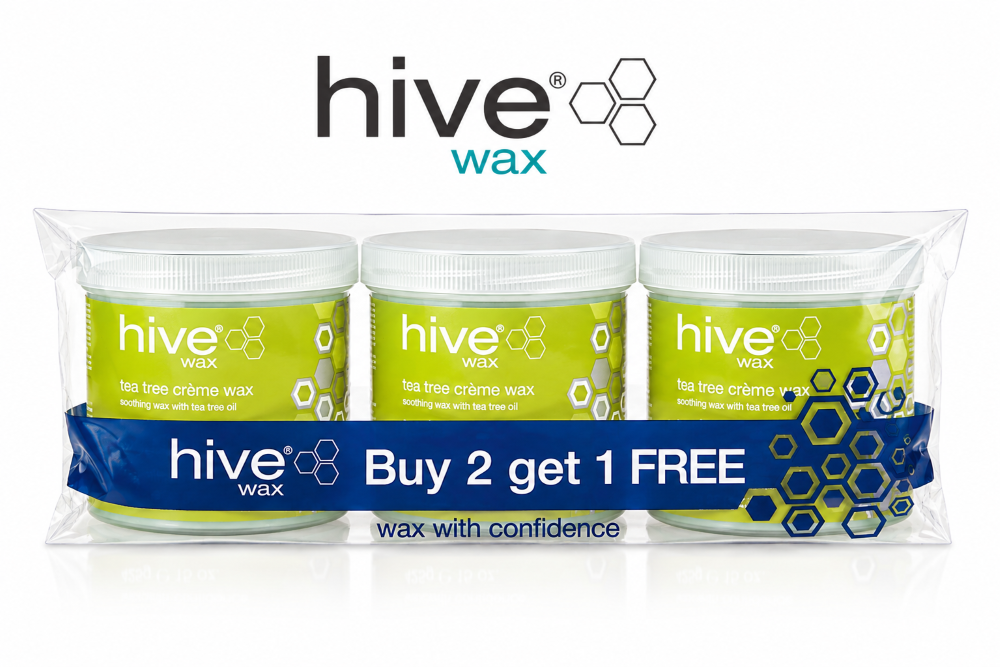 HIVE TEA TREE CREME WAX - 425g - 3 FOR 2 OFFER PACK