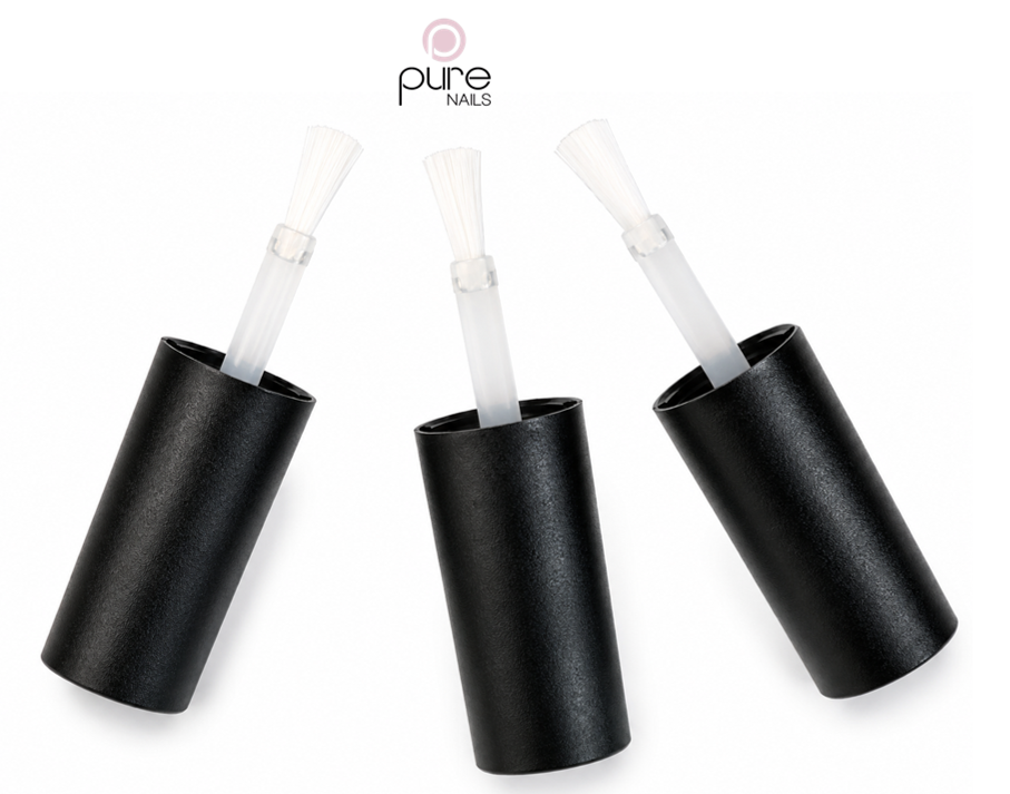PURE NAILS HALO SPARE BRUSHES WITH CAP - 3 pack