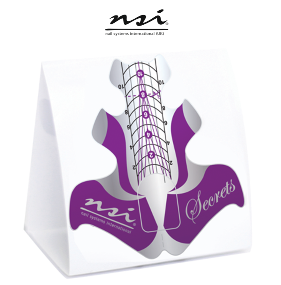 NSI SECRET STILETTO NAIL FORMS - 300 TABS