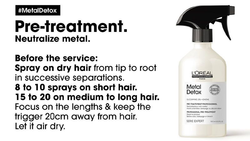 L'ORÉAL SERIE EXPERT METAL DETOX TREATMENT SPRAY - 500ML - Image 2