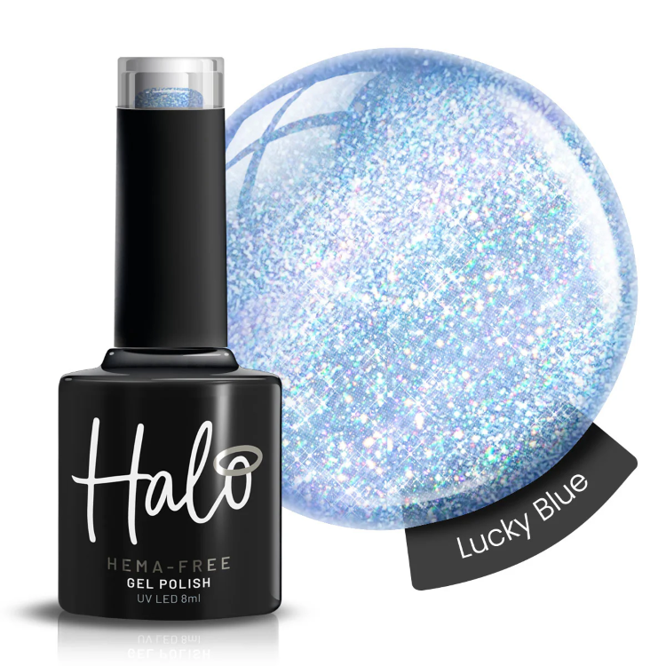 HALO GEL POLISH  LUCKY BLUE - 8ML (MARRIED IN VEGAS) - HEMA FREE