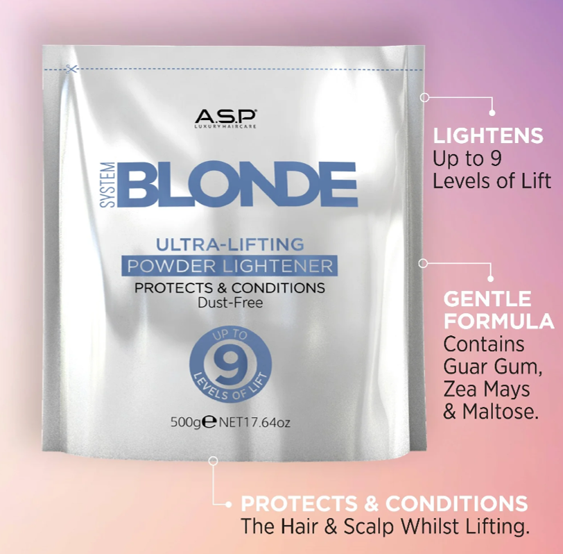 A.S.P SYSTEM BLONDE ULTRA LIFTING 9-LEVEL POWDER LIGHTENER - Image 2