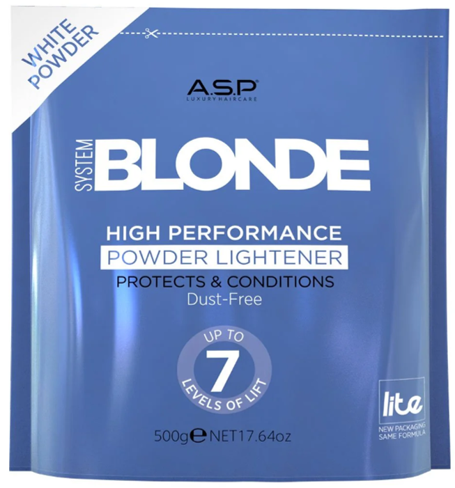 A.S.P SYSTEM BLONDE 7-LEVEL POWDER LIGHTENER 500g - WHITE
