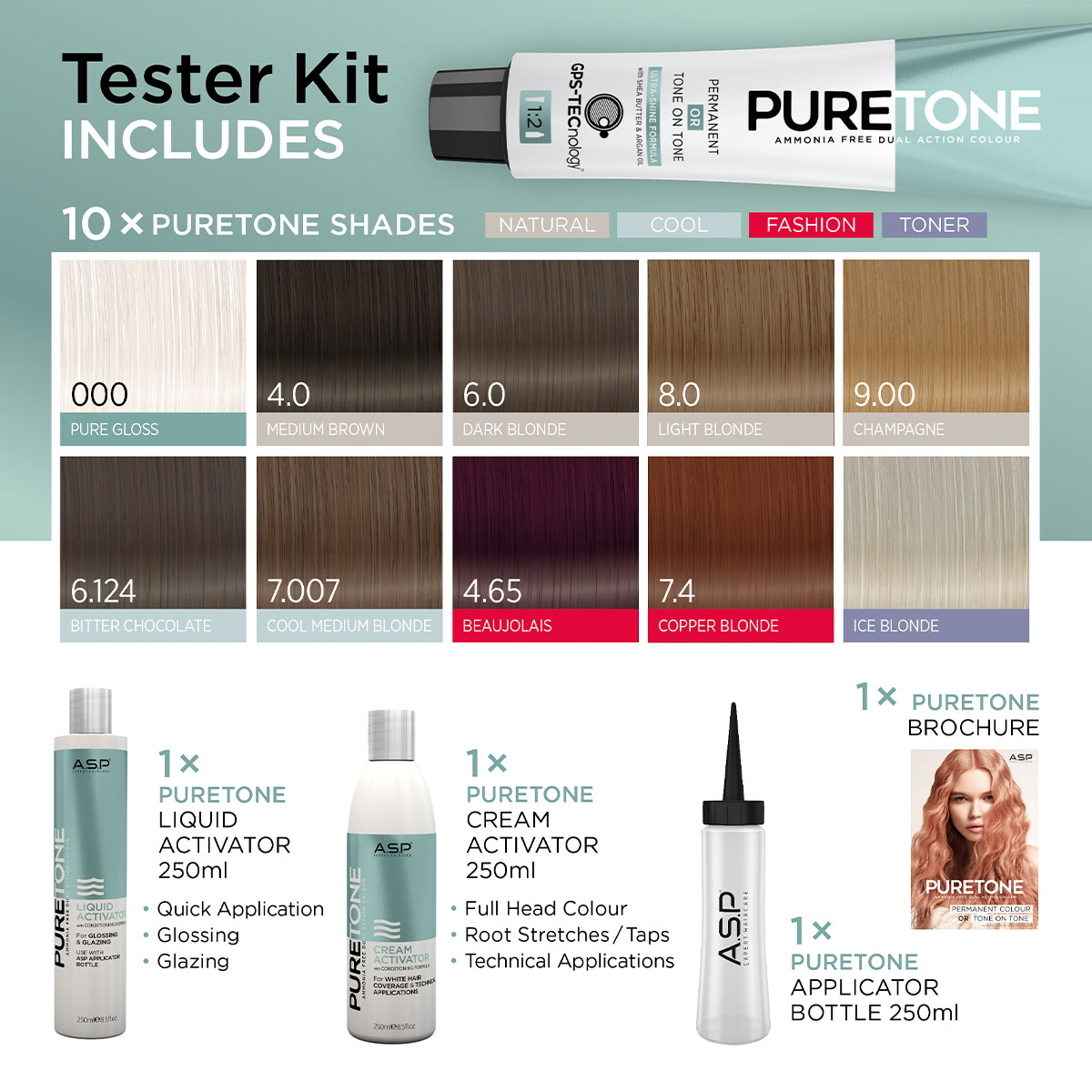 A.S.P PURE TONE INTRO TRIAL KIT - 10 TUBE - Image 2