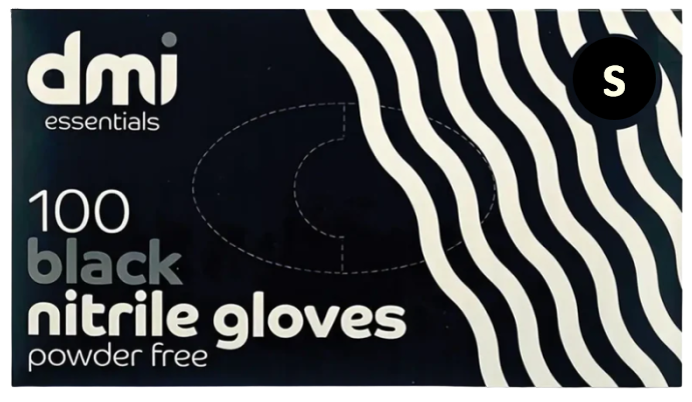 BLACK NITRILE GLOVES - POWDER FREE - BOX OF 100 - Image 3