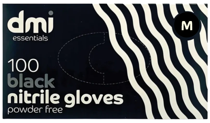 BLACK NITRILE GLOVES - POWDER FREE - BOX OF 100 - Image 4
