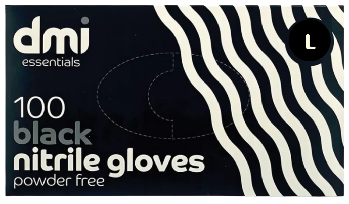 BLACK NITRILE GLOVES - POWDER FREE - BOX OF 100 - Image 5