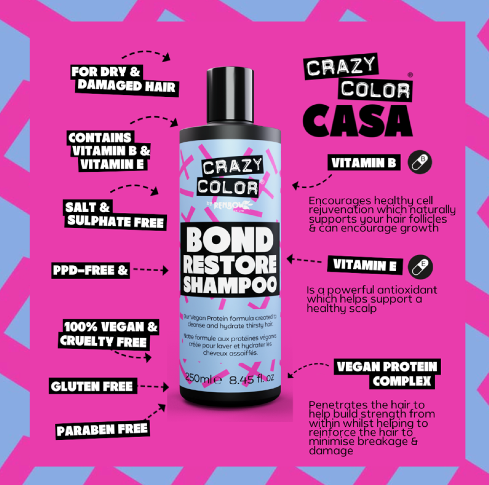 CRAZY COLOUR BOND RESTORE SHAMPOO - Image 2
