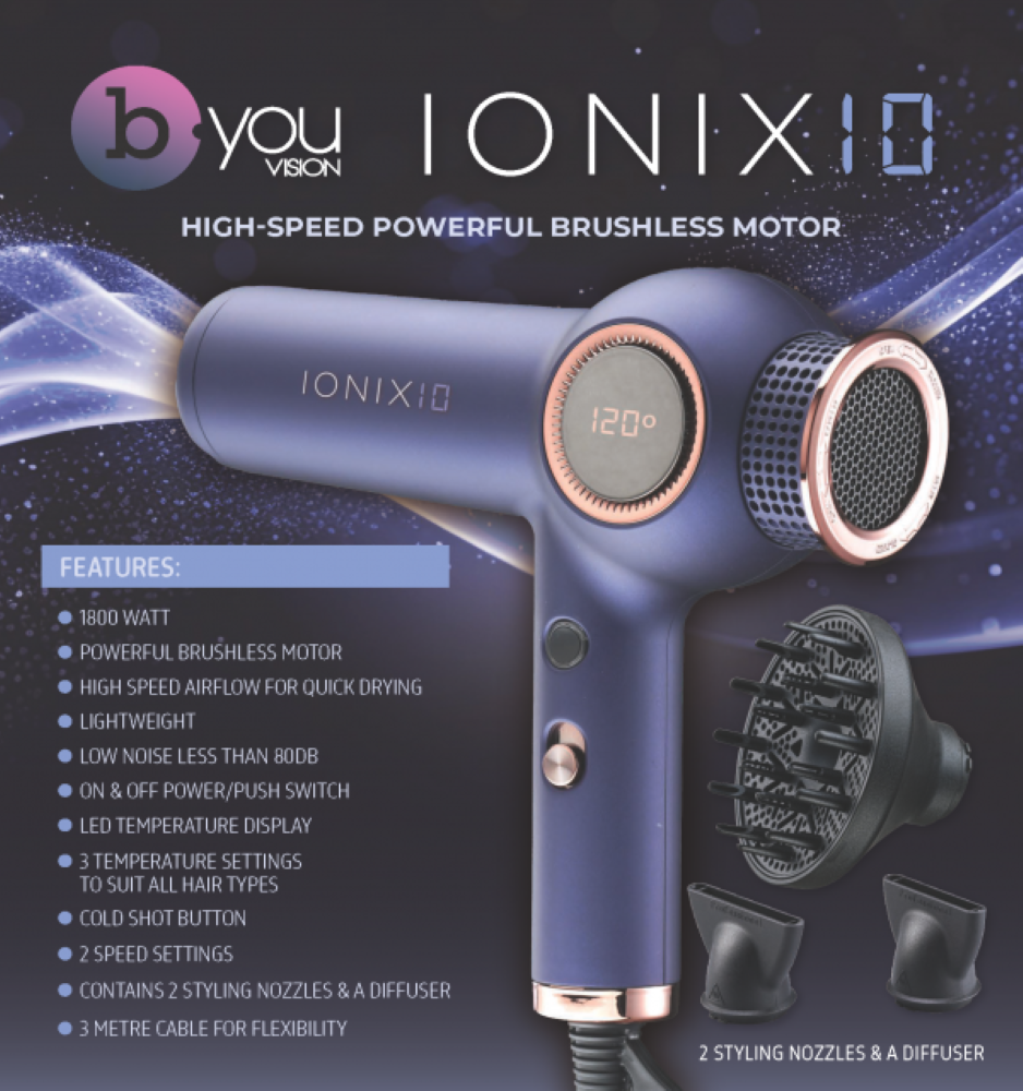 BE-YOU IONIX10 DRYER - NAVY