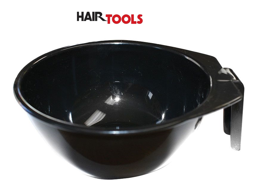 HAIR TOOLS BLACK TINT BOWL WITH HANDLE