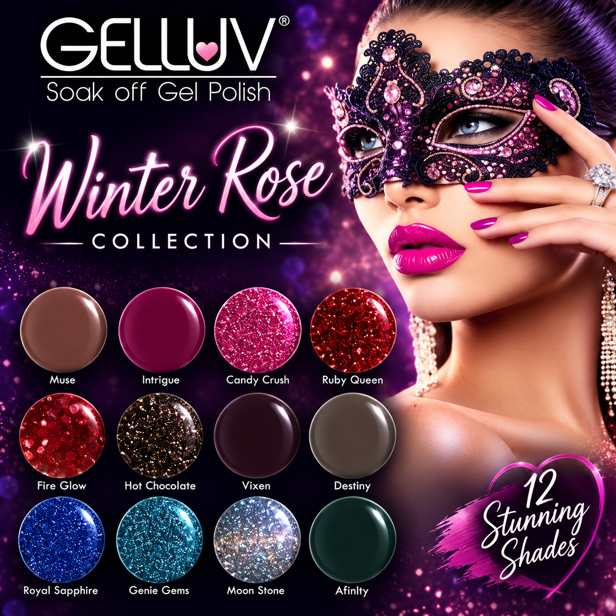 GELLUV GEL POLISH - FIRE GLOW - 8ml - Image 2