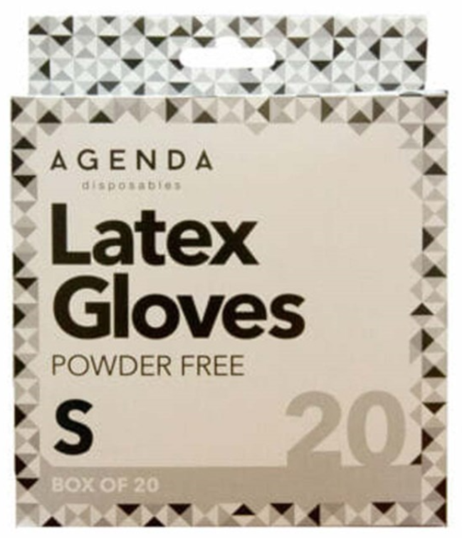 AGENDA LATEX POWDER FREE GLOVES - 20 PACK - Image 3