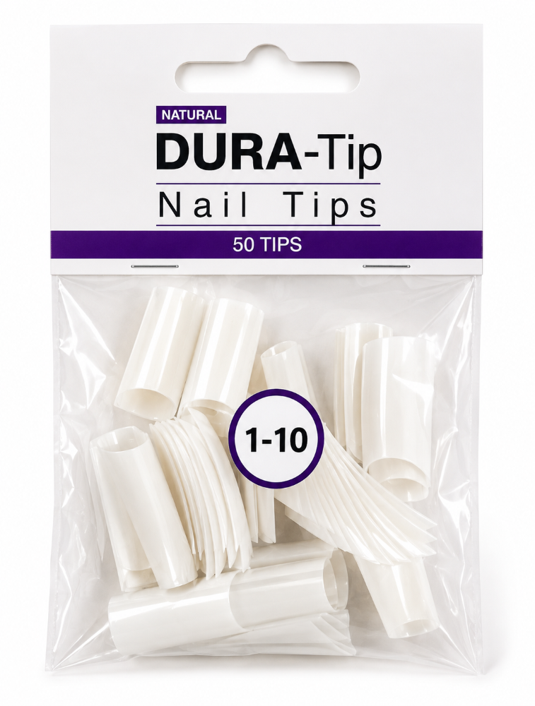 NSI DURA TIPS NATURAL SIZES 1-10 - 50 PACK