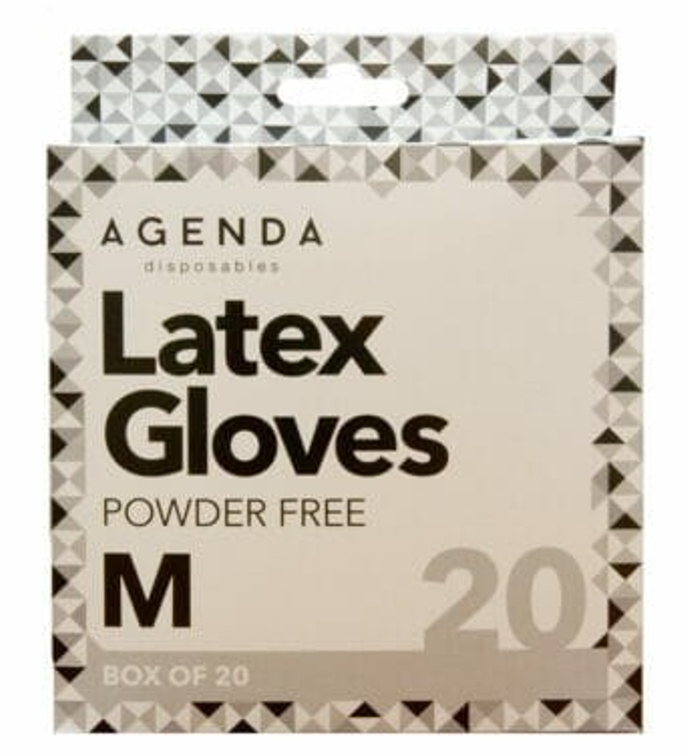 AGENDA LATEX POWDER FREE GLOVES - 20 PACK - Image 4
