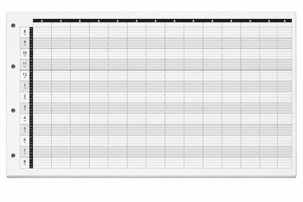 (LL12) 12 COLUMN REFILL PAGES