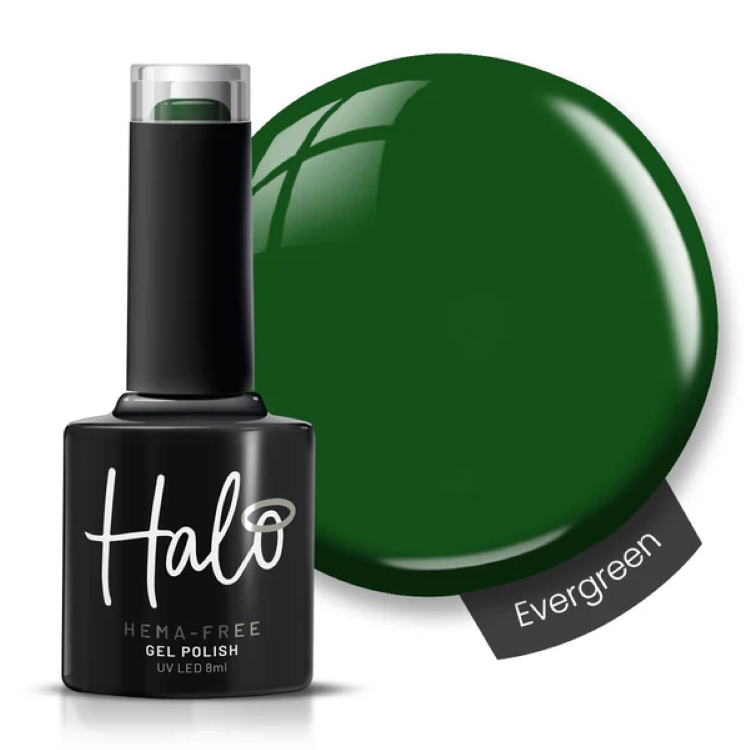 HALO GEL POLISH EVERGREEN - 8ML (WINTER WARMERS) - HEMA FREE