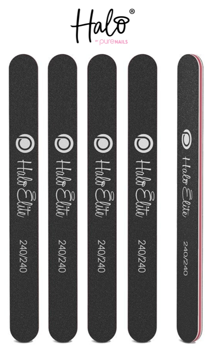 HALO ELITE 240/240 - BLACK STRAIGHT FILE (5 PACK)