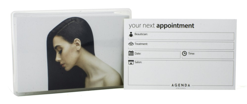 (AP11) HAIR APPT CARD BLACK HAIR