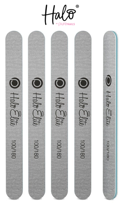 HALO ELITE 100/180 - ZEBRA STRAIGHT FILE (5 PACK)