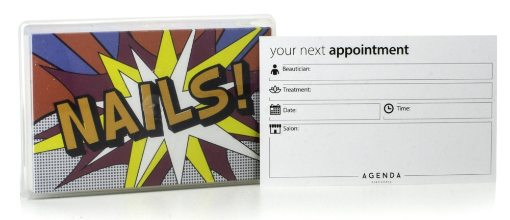 (AP11B) NAIL APPT CARD POP ART