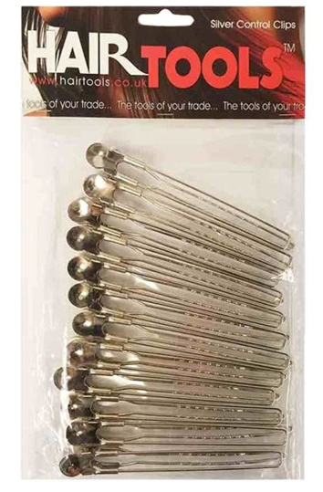 HAIR TOOLS CONTROL CLIPS - SILVER