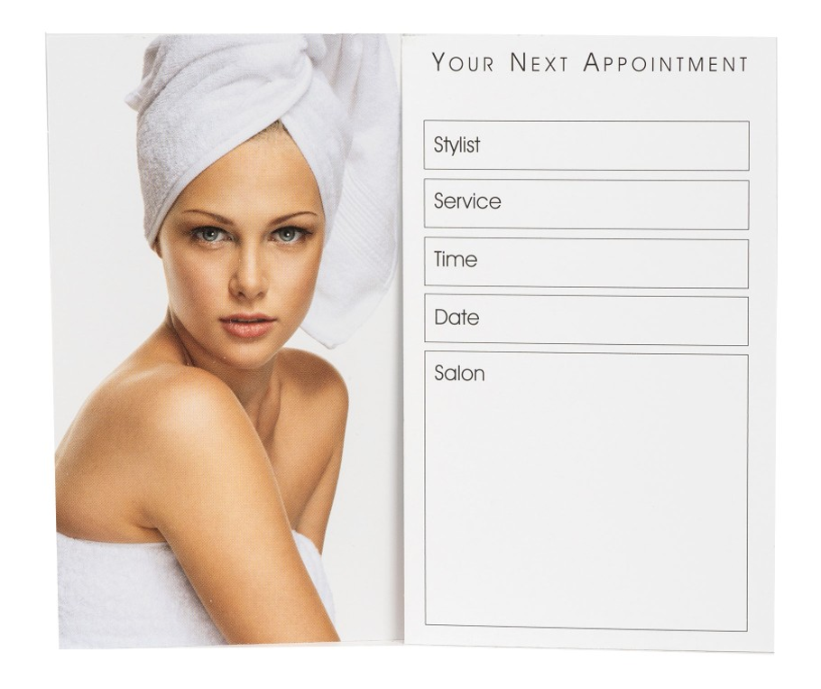 (AP6B) BEAUTY APPT CARD TURBAN