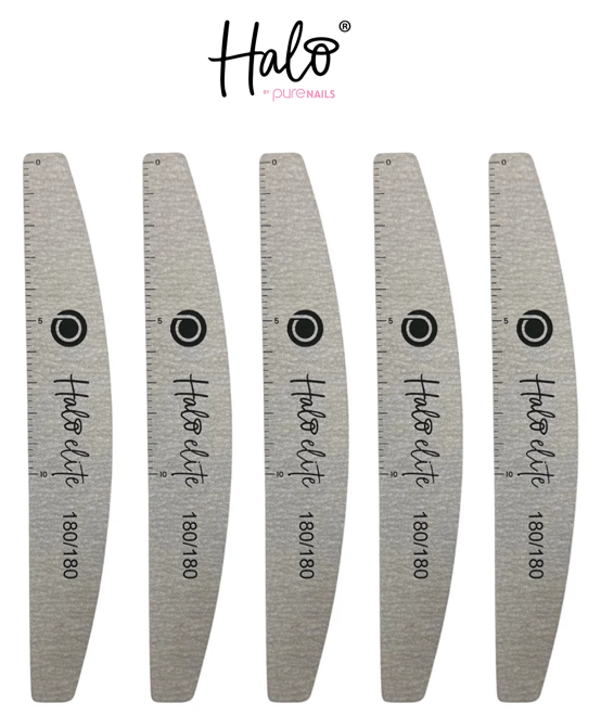 HALO ELITE 180/180 - ZEBRA HALF-MOON FILE (5 PACK)