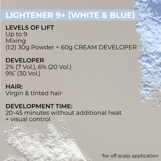 INDOLA BLOND EXPERT POWDER BLEACH BLUE 9+ 450G - Image 4