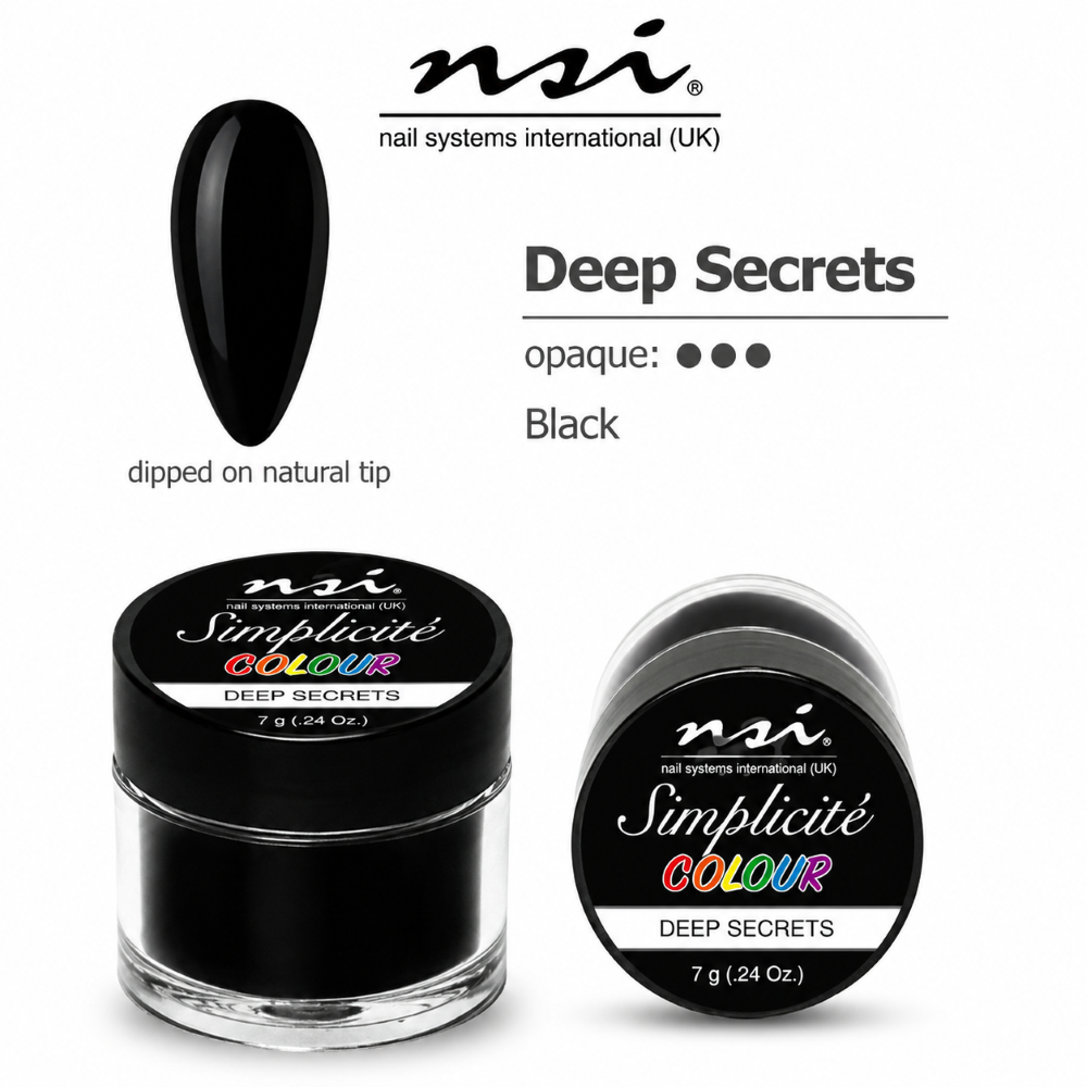 NSI SIMPLICITE COLOURED ACRYLIC POWDER 7g - DEEP SECRETS