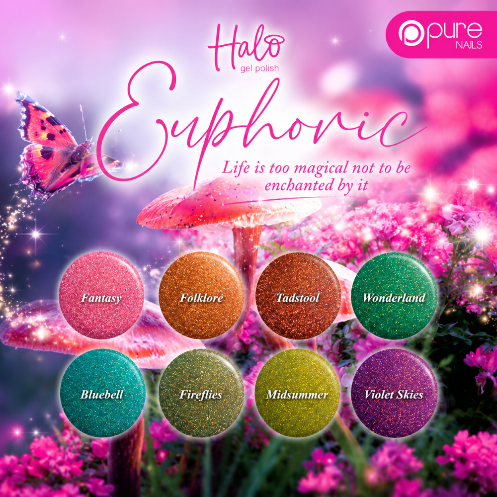HALO GEL POLISH FIREFLIES - 8ML (EUPHORIC) - HEMA FREE - Image 2