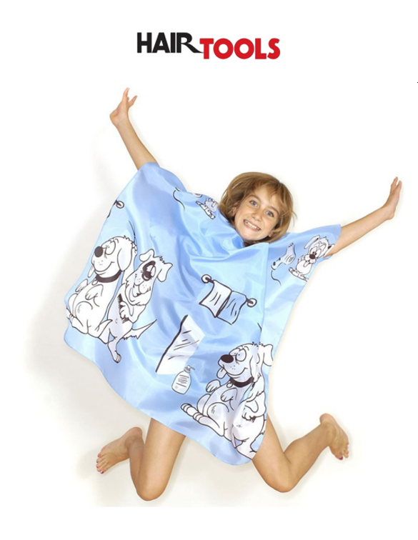 HAIR TOOLS CHILDRENS DOGGY GOWN - BLUE