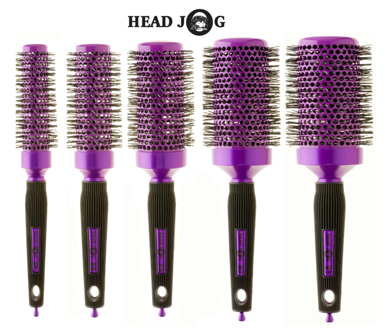 HEAD JOG PURPLE IONIC CERAMIC RADIAL BRUSH