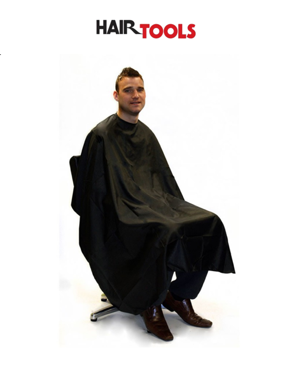HAIR TOOLS BARBER GOWN - BLACK