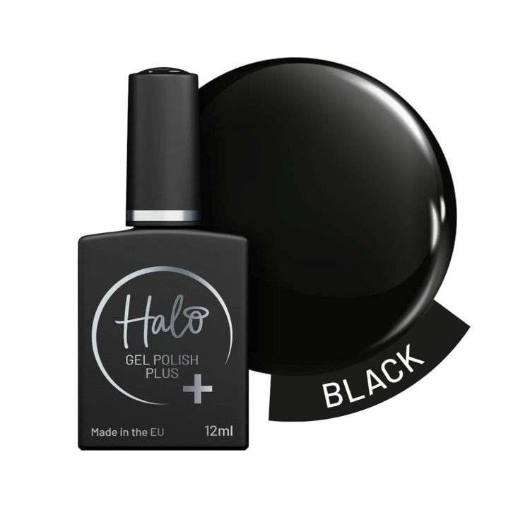 HALO GEL POLISH PLUS BLACK - 12ML - HEMA FREE
