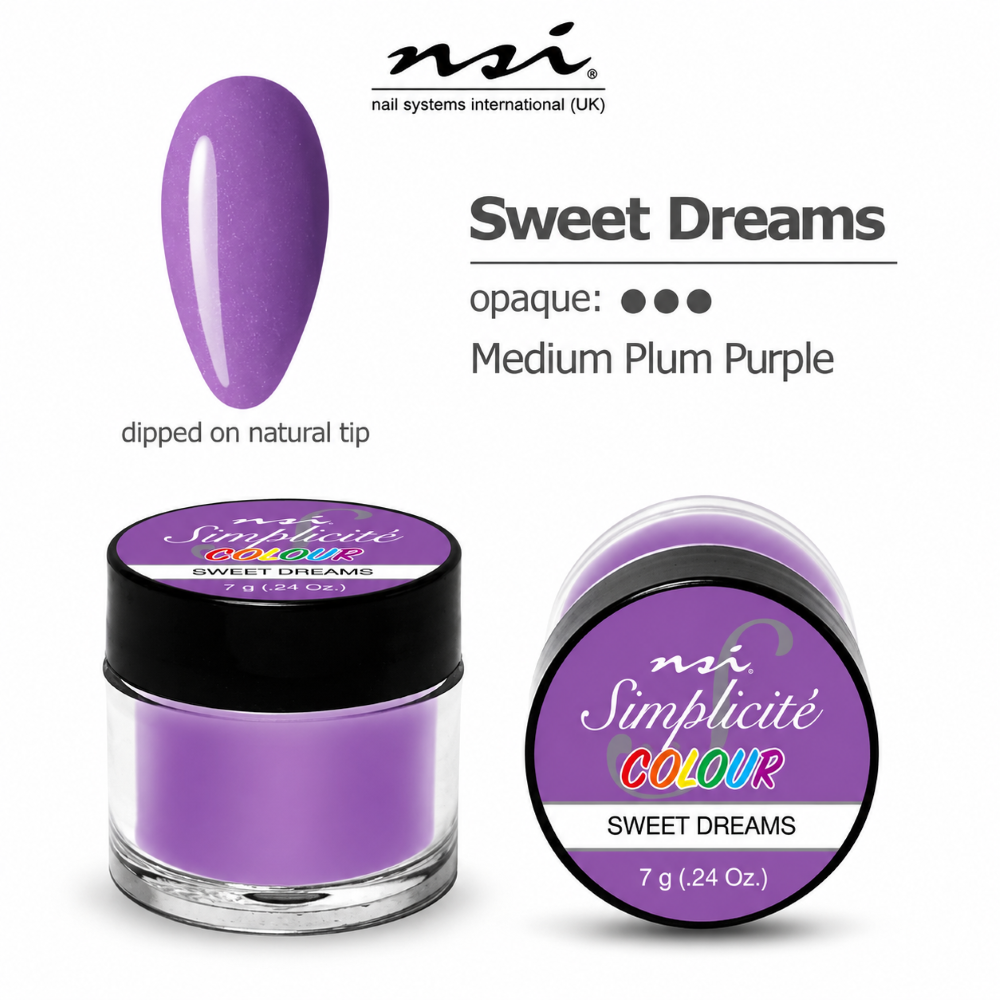 NSI SIMPLICITE COLOURED ACRYLIC POWDER 7g - SWEET DREAMS