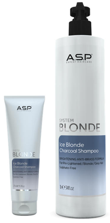 A.S.P SYSTEM BLONDE ICE BLONDE CHARCOAL SHAMPOO