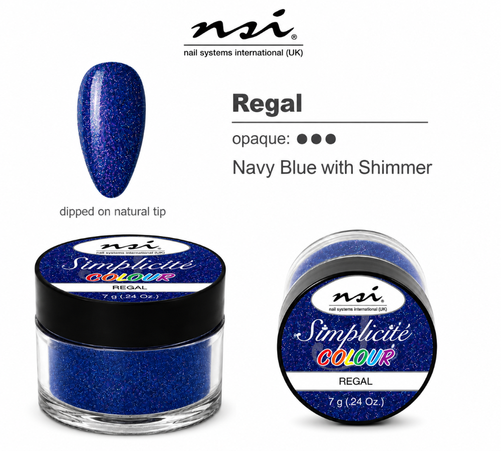 NSI SIMPLICITE COLOURED ACRYLIC POWDER 7g - REGAL
