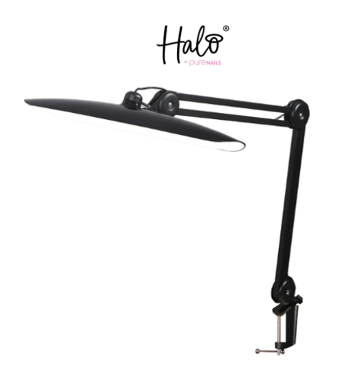 HALO LED ADJUSTABLE DESK LIGHT WITH CLAMP