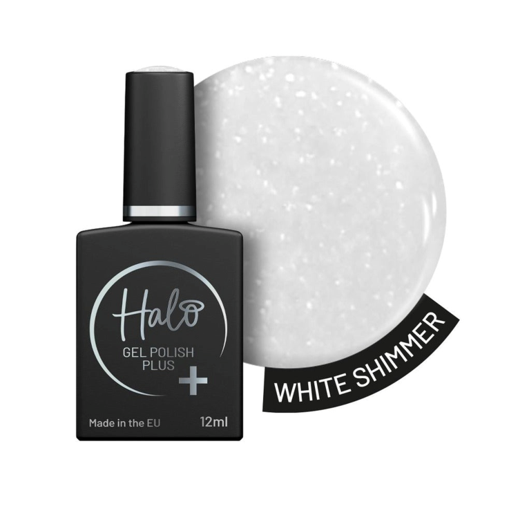 HALO GEL POLISH PLUS WHITE SHIMMER - 12ML - HEMA FREE