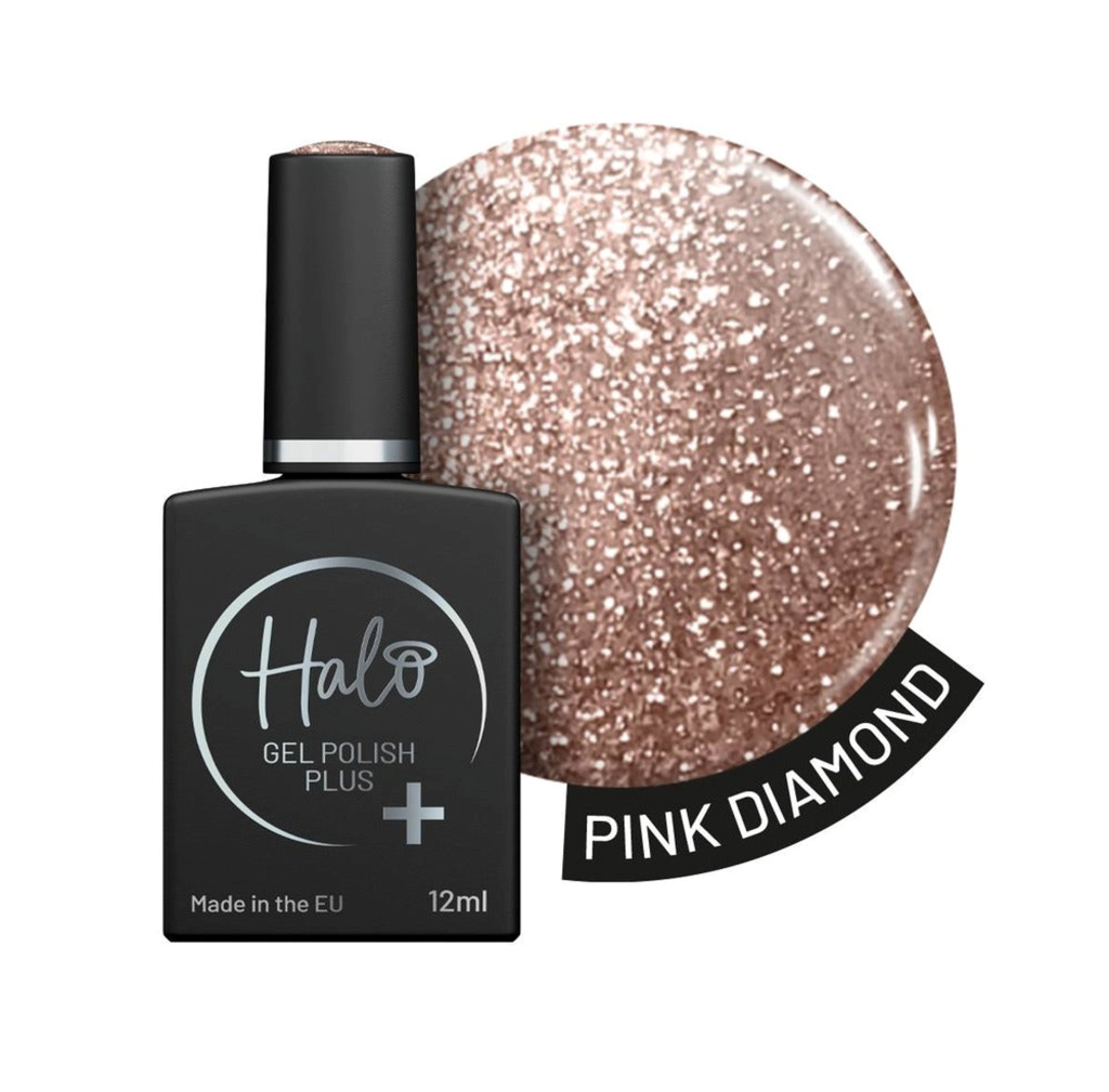 HALO GEL POLISH PLUS PINK DIAMOND - 12ML - HEMA FREE