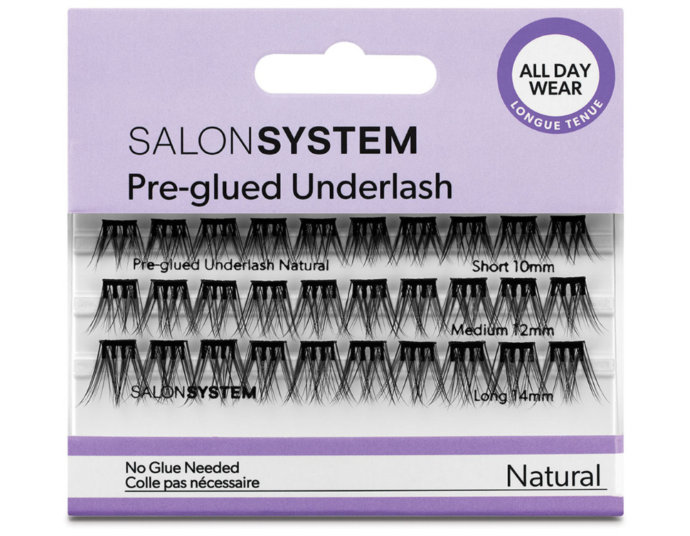 SALON SYSTEM PRE GLUED UNDERLASH - NATURAL - MIXED SIZES